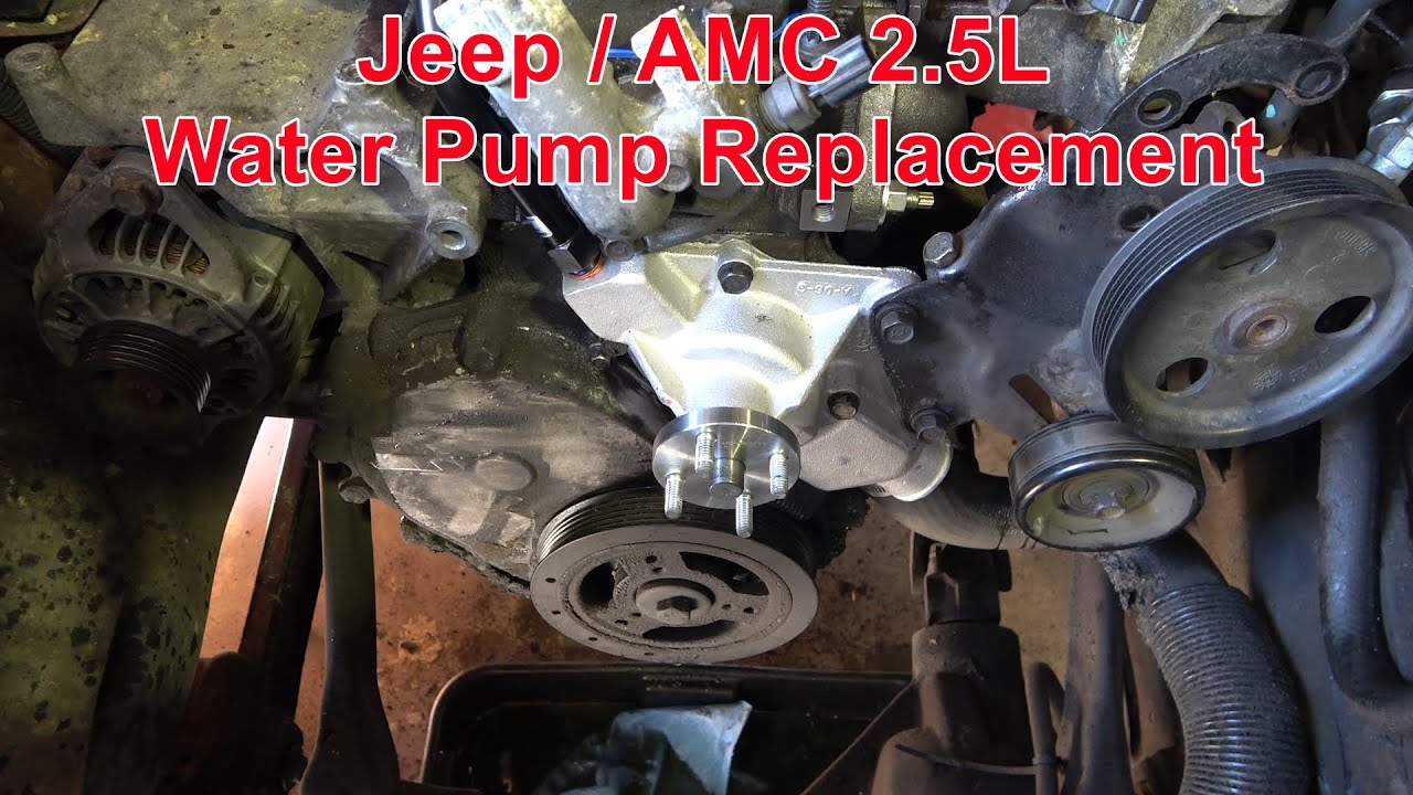 1997 Jeep Wrangler 2.5 Water Pump Replacement